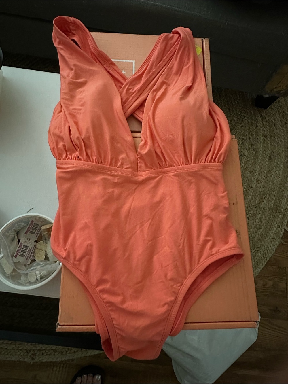 Sea Angel Coral Cross-Back One-Piece Swimsuit